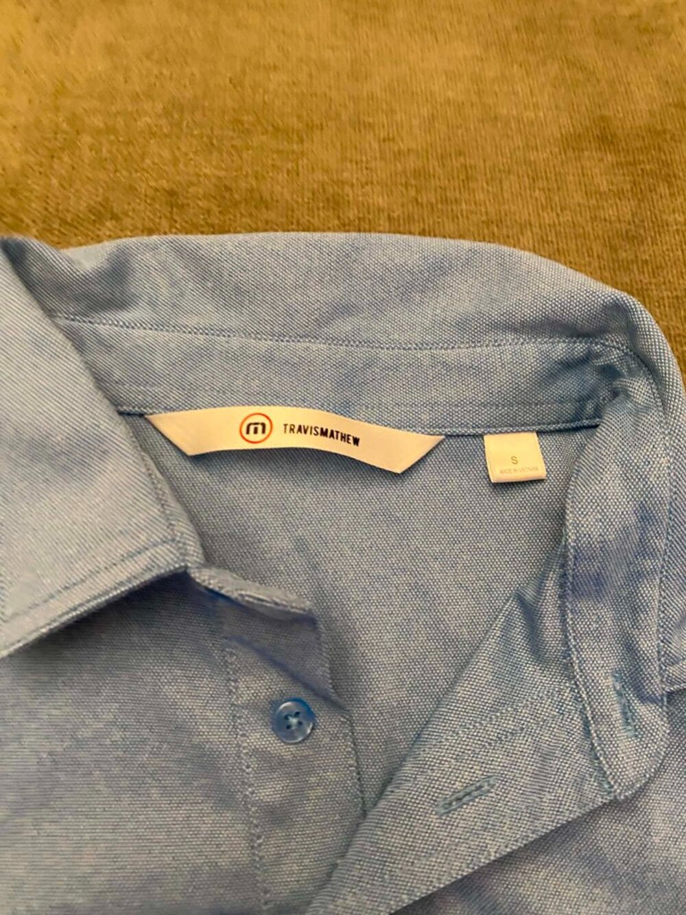 Travis Mathew Men's Polo Golf Carolina Blue size Small